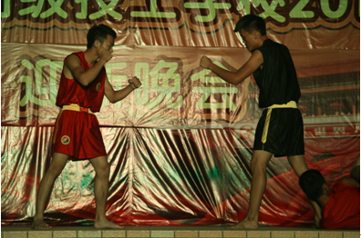 （图五）校武术协会的表演